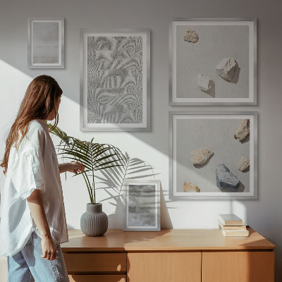 Set slika iznad kauča Moderne minimalističke teksture