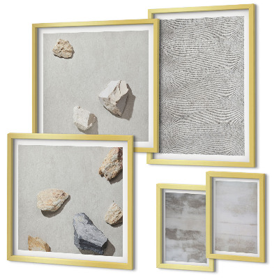 Set slika iznad kauča Moderne minimalističke teksture