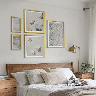 Set slika iznad kauča Moderne minimalističke teksture