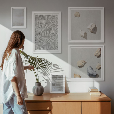 Set slika iznad kauča Moderne minimalističke teksture