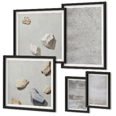 Set slika iznad kauča Moderne minimalističke teksture