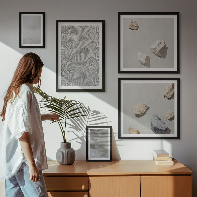 Set slika iznad kauča Moderne minimalističke teksture
