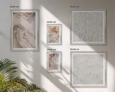 Set slika iznad kauča motivi s uzorkom mramorne teksture kamena