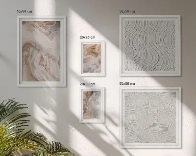 Set slika iznad kauča motivi s uzorkom mramorne teksture kamena