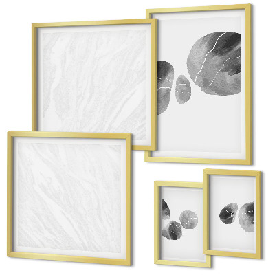 Set 5 slika u okviru Apstraktna slika prskanjem boje