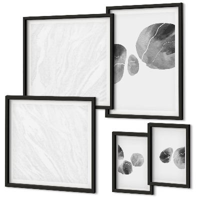 Set 5 slika u okviru Apstraktna slika prskanjem boje