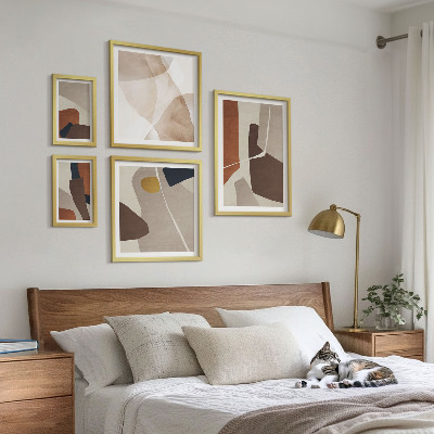 Set slika iznad kauča Apstraktni moderni oblici