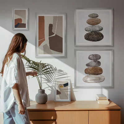 Poliptih u okviru Apstraktna boho nova umjetnost