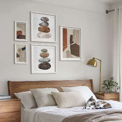 Poliptih u okviru Apstraktna boho nova umjetnost