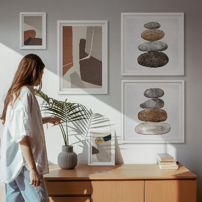 Poliptih u okviru Apstraktna boho nova umjetnost