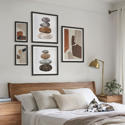 Poliptih u okviru Apstraktna boho nova umjetnost