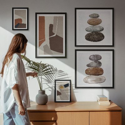 Poliptih u okviru Apstraktna boho nova umjetnost
