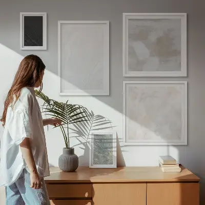 Set slika za iznad kauča motiv elegantnih kamenih građevina