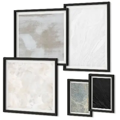Set slika za iznad kauča motiv elegantnih kamenih građevina