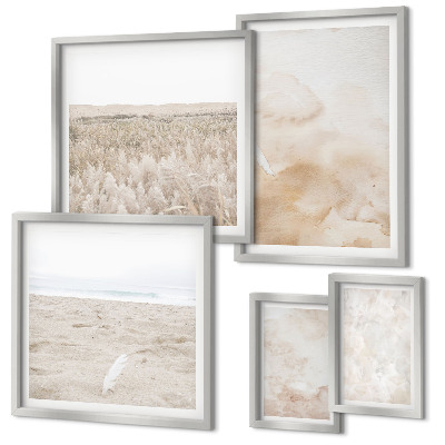 Set 5 slika u okviru Pastelne moderne teksture