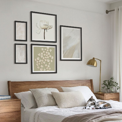 Set slika iznad kauča Cvijeće, moderne boho teksture