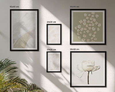 Set slika iznad kauča Cvijeće, moderne boho teksture