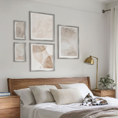 Set slika iznad kauča Akvarel boje boho teksture