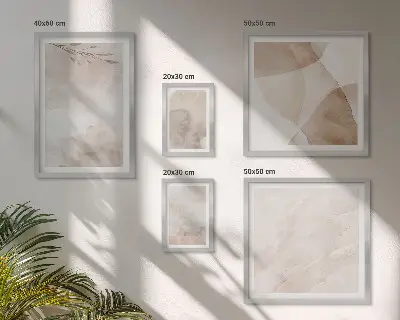 Set slika iznad kauča s motivom akvarel boja boho teksture