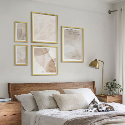 Set slika iznad kauča Akvarel boje boho teksture