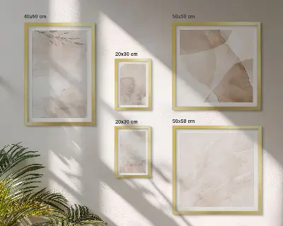 Set slika iznad kauča s motivom akvarel boja boho teksture