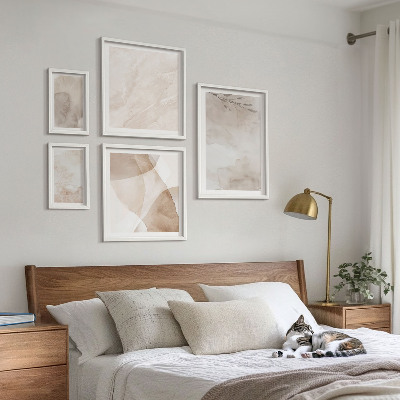Set slika iznad kauča Akvarel boje boho teksture