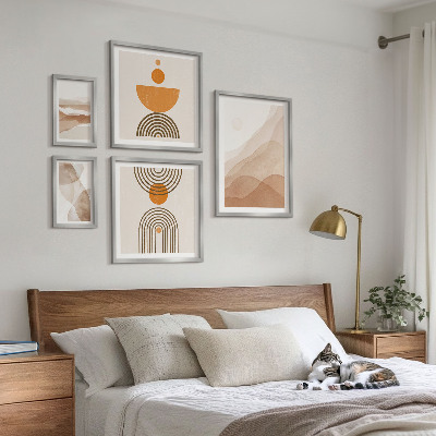 Set 5 slika u okviru Strukture različitih nijansi minimalizma