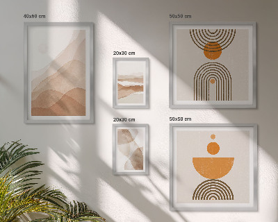 Set 5 slika u okviru Strukture različitih nijansi minimalizma