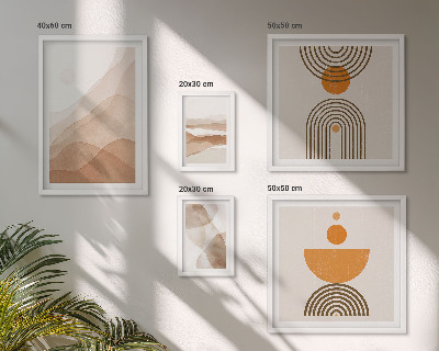 Set 5 slika u okviru Strukture različitih nijansi minimalizma