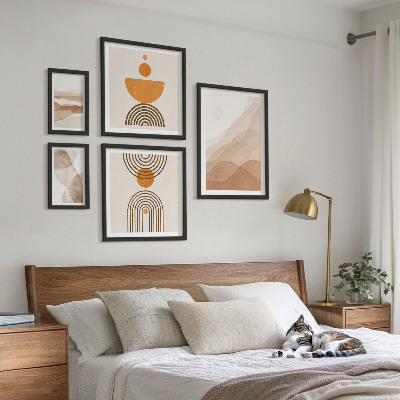 Set 5 slika u okviru Strukture različitih nijansi minimalizma