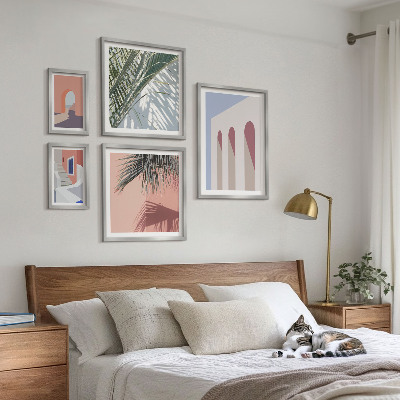 Set slika iznad kauča Ilustracije gradske arhitekture
