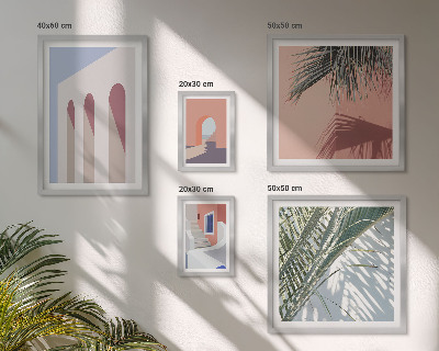 Set slika iznad kauča Ilustracije gradske arhitekture