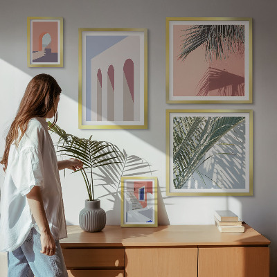 Set slika iznad kauča Ilustracije gradske arhitekture
