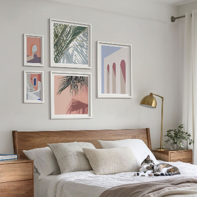 Set slika iznad kauča Ilustracije gradske arhitekture