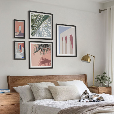 Set slika iznad kauča Ilustracije gradske arhitekture