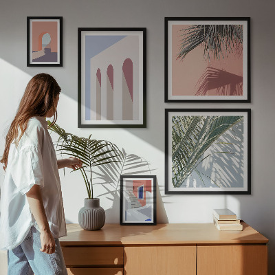 Set slika iznad kauča Ilustracije gradske arhitekture