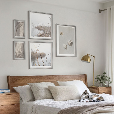 Poliptih u okviru Krupni planovi strukture u boho stilu