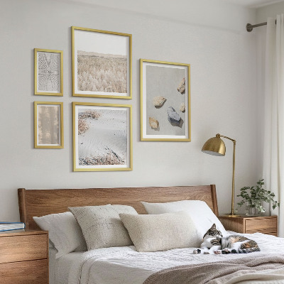 Set 5 slika u okviru Prirodne teksture u boho stilu