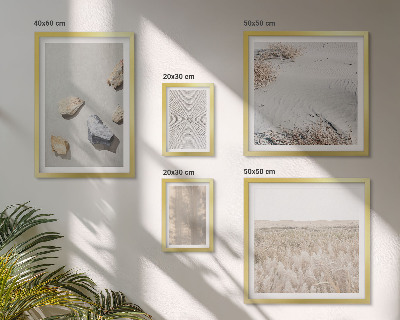 Set 5 slika u okviru Prirodne teksture u boho stilu