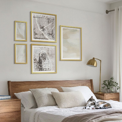 Set slika iznad kauča Minimalizam teksture boje