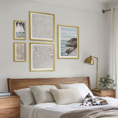 Set 5 slika u okviru Ljetni pješčani pogledi na more