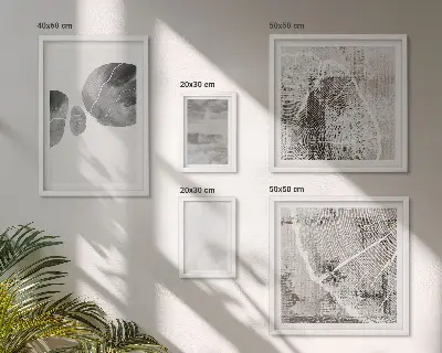 Apstraktni moderni oblici set slika iznad kauča