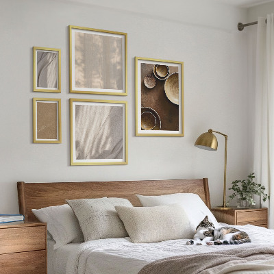 Set 5 slika u okviru Minimalističke teksturne strukture