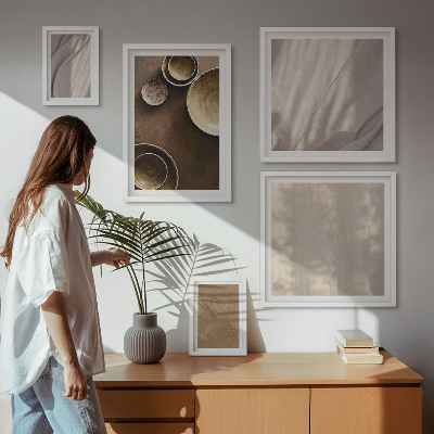 Set 5 slika u okviru Minimalističke teksturne strukture