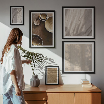 Set 5 slika u okviru Minimalističke teksturne strukture