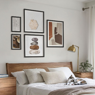Set slika iznad kauča Teksture moderne umjetnosti