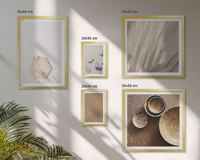 Set 5 slika u okviru Minimalističke teksture tople