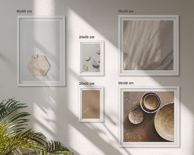 Set 5 slika u okviru Minimalističke teksture tople