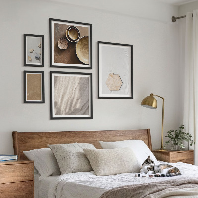 Set 5 slika u okviru Minimalističke teksture tople