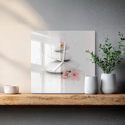 Stakleni četvrtasti sat Kamenje